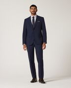 Wool Blend Regular Stretch Premium Tailored Jacket, Navy, hi-res